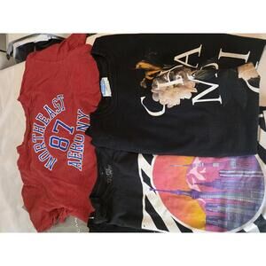 Casual Graphic and Logo T-Shirts Bundle - 5 Pieces